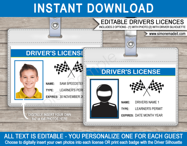 Free Printable Fake Driver’s License Template