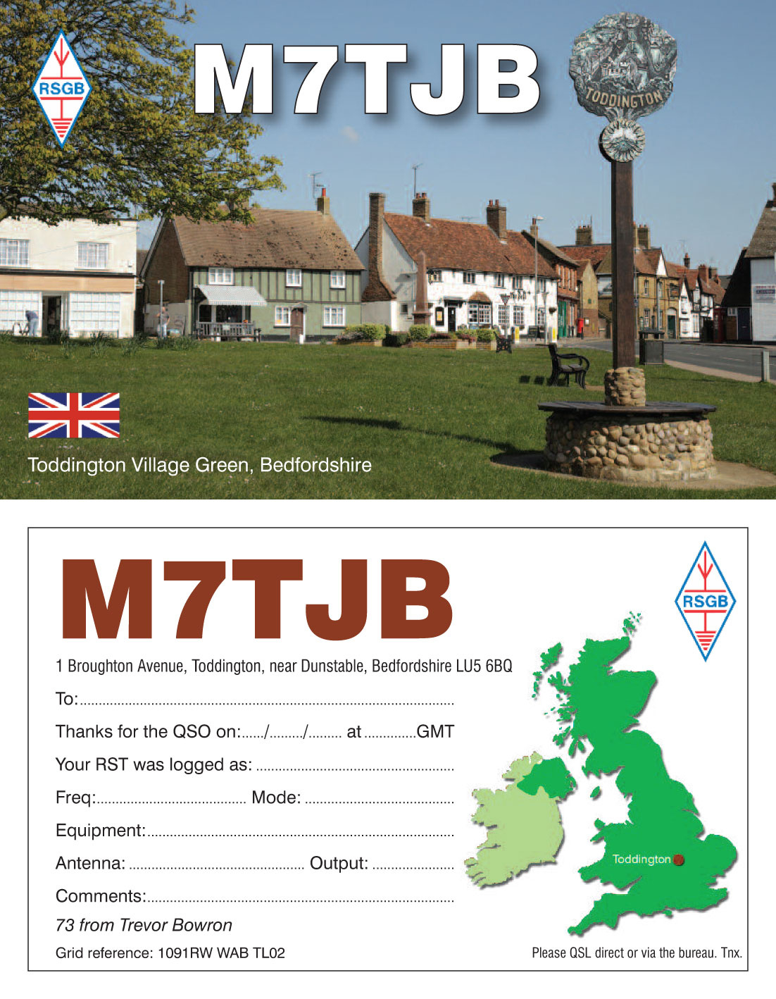 Radio Amateur Qsl Card Printers Uk - Examples Of Printed Qsl Cards throughout Qsl Card Templates Free