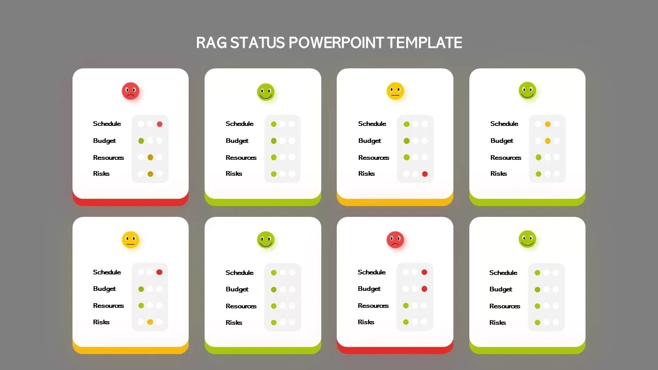 Rag Status Infographic Diagrams in Rag Status Template Free