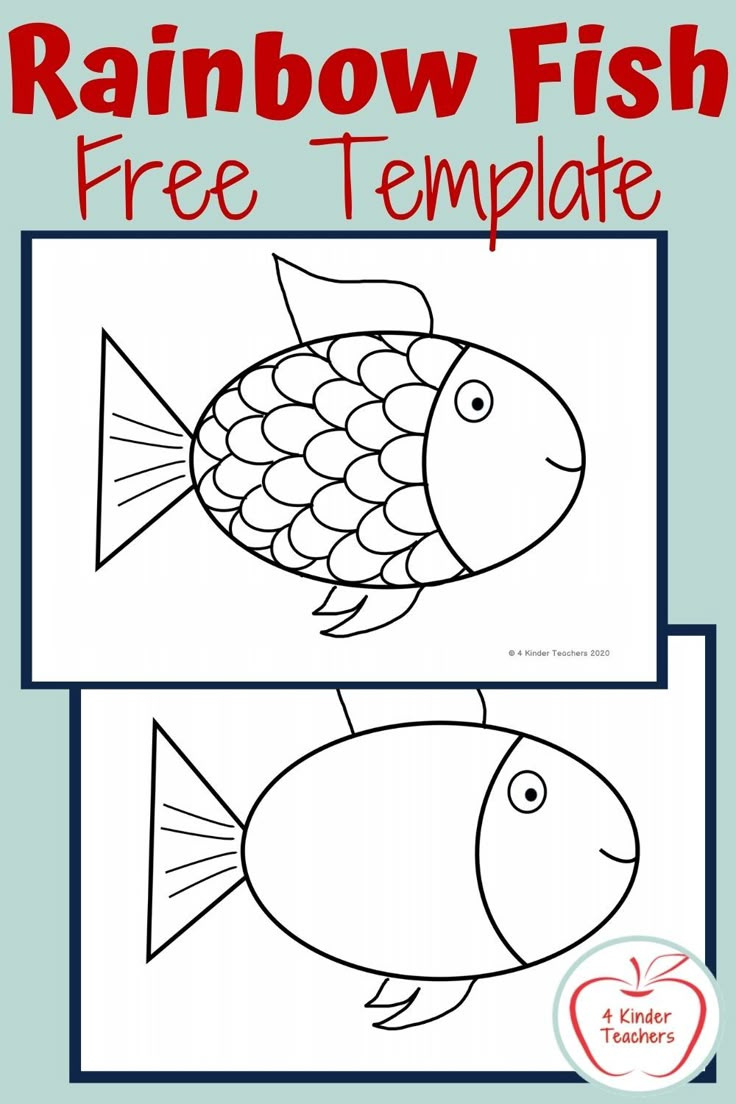 Rainbow Fish Free Printable for Rainbow Fish Free Printables
