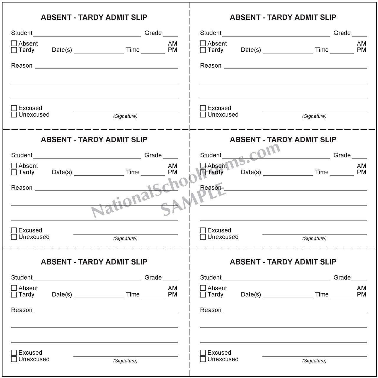 Receipt Book Engrowtic 800 Pcs Tardy Slip Book With Carbonless inside Free Printable Printable Tardy Slips