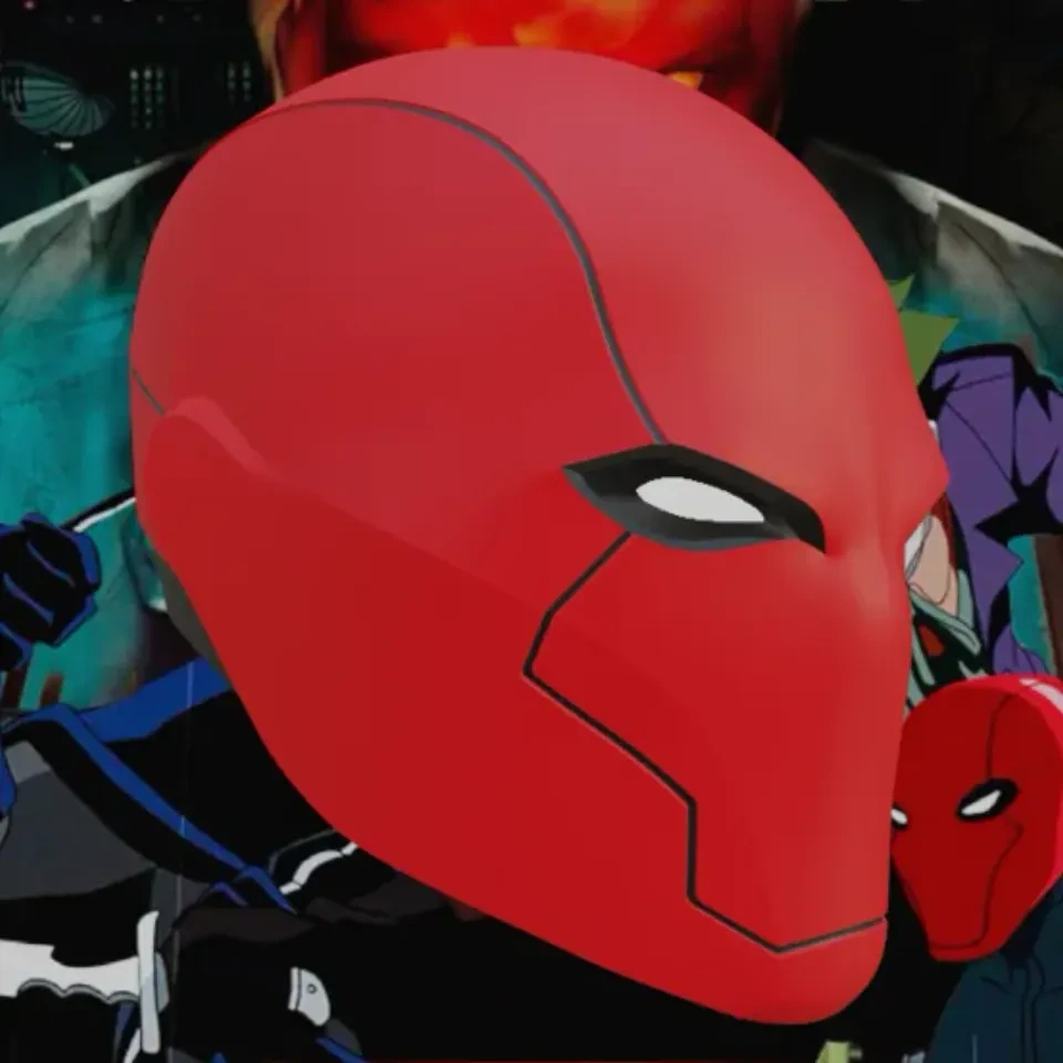 Red Hood Rebirth Inspired Helmetbudwin | Download Free Stl regarding Red Hood Helmet Template Free