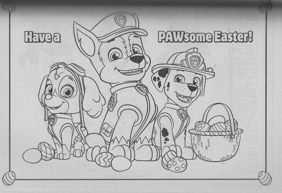 Reserved Do Not Buy!!! 2 Paw Patrol Easter Coloring Activity Book with regard to Paw Patrol Easter Printables