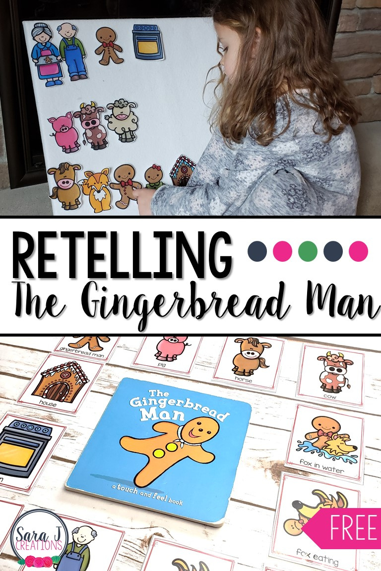 Retelling The Gingerbread Man With Sequencing Cards | Sara J Creations with Free Printable Gingerbread Man Story