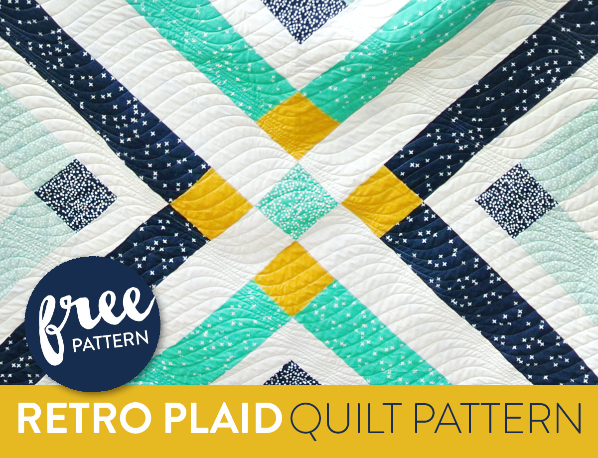 Retro Plaid Free Quilt Pattern - Suzy Quilts intended for Free Printable Scottish Quilt Patterns