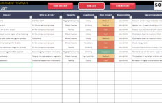 Risk Assessment Excel Template pertaining to Free Hazop Template