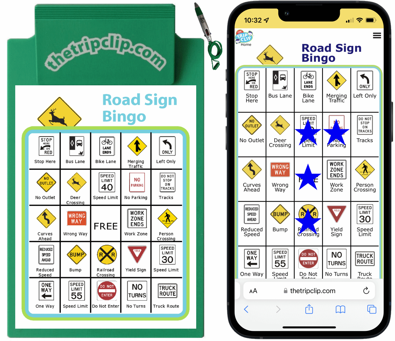 Road Sign Bingo – The Trip Clip Blog in Safety Sign Bingo Printable Free