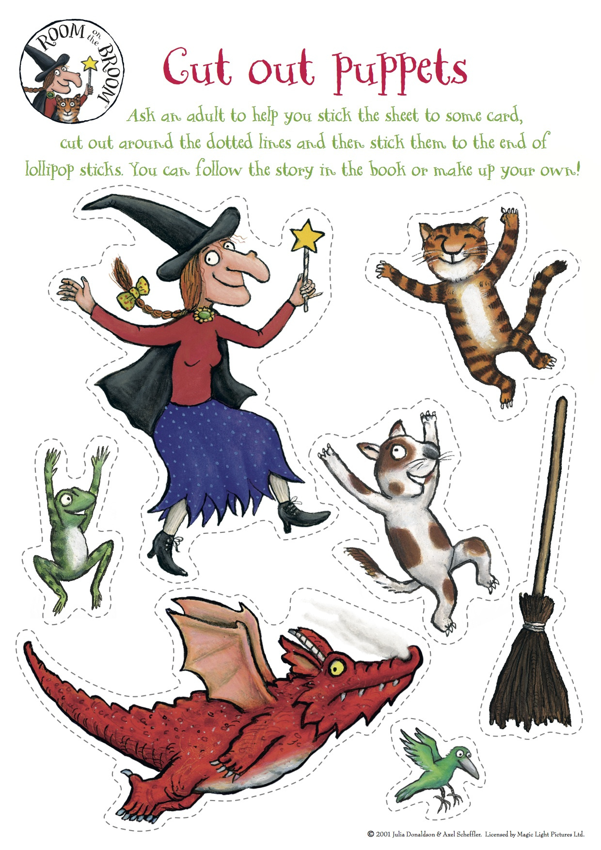 Room On The Broom | Kindergarten Nana within Room On The Broom Printables Free
