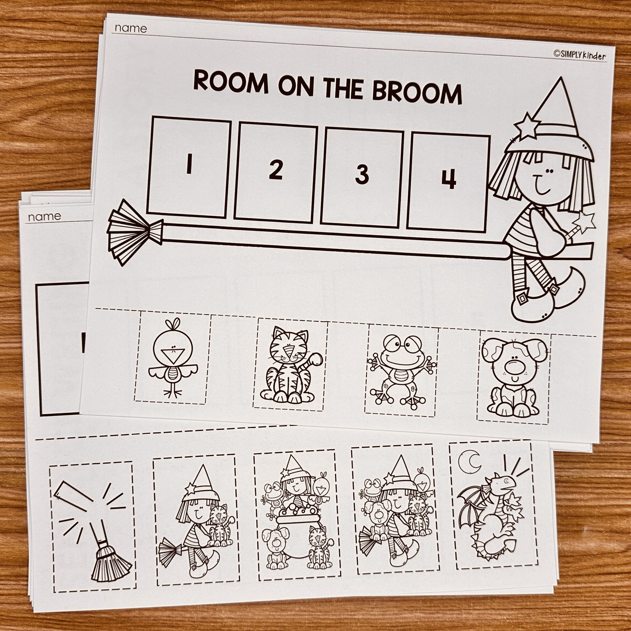 Room On The Broom Sequencing - Simply Kinder Plus with regard to Room on the Broom Printables Free