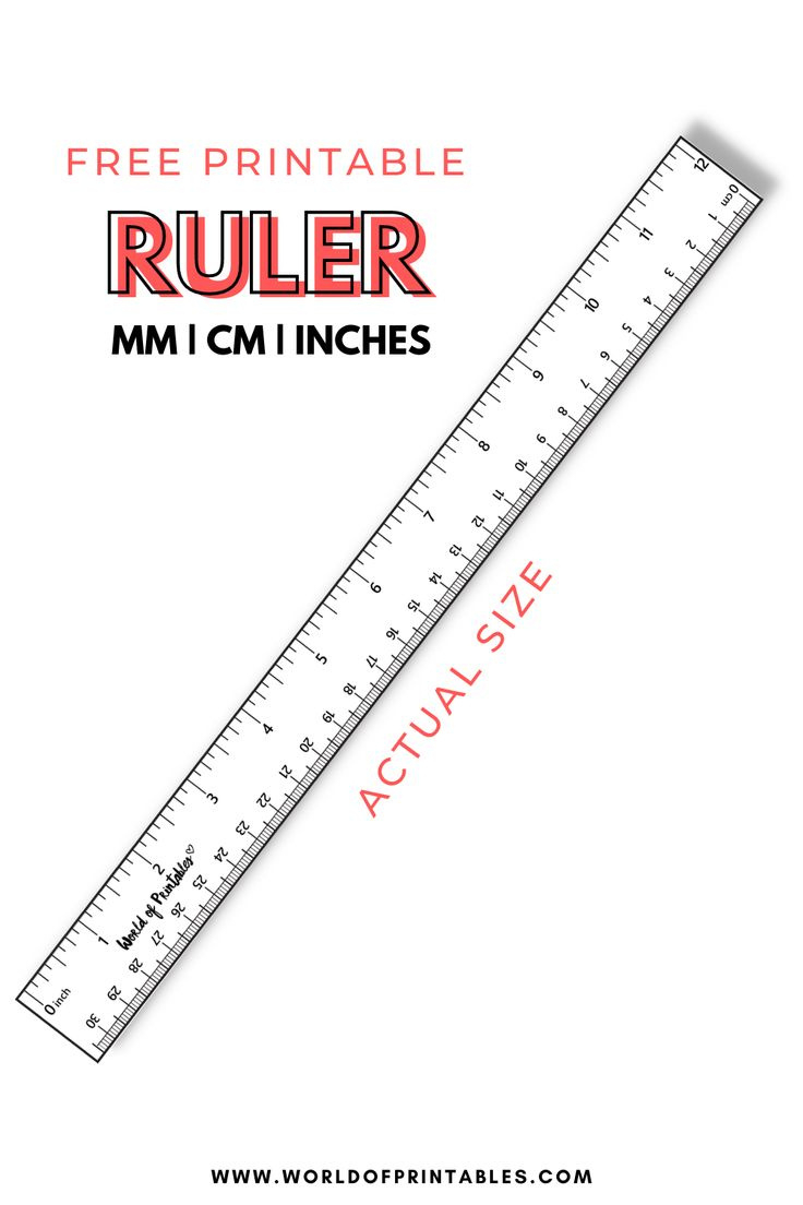 Ruler Measurements Printable with regard to Free Printable 12 Inch Ruler