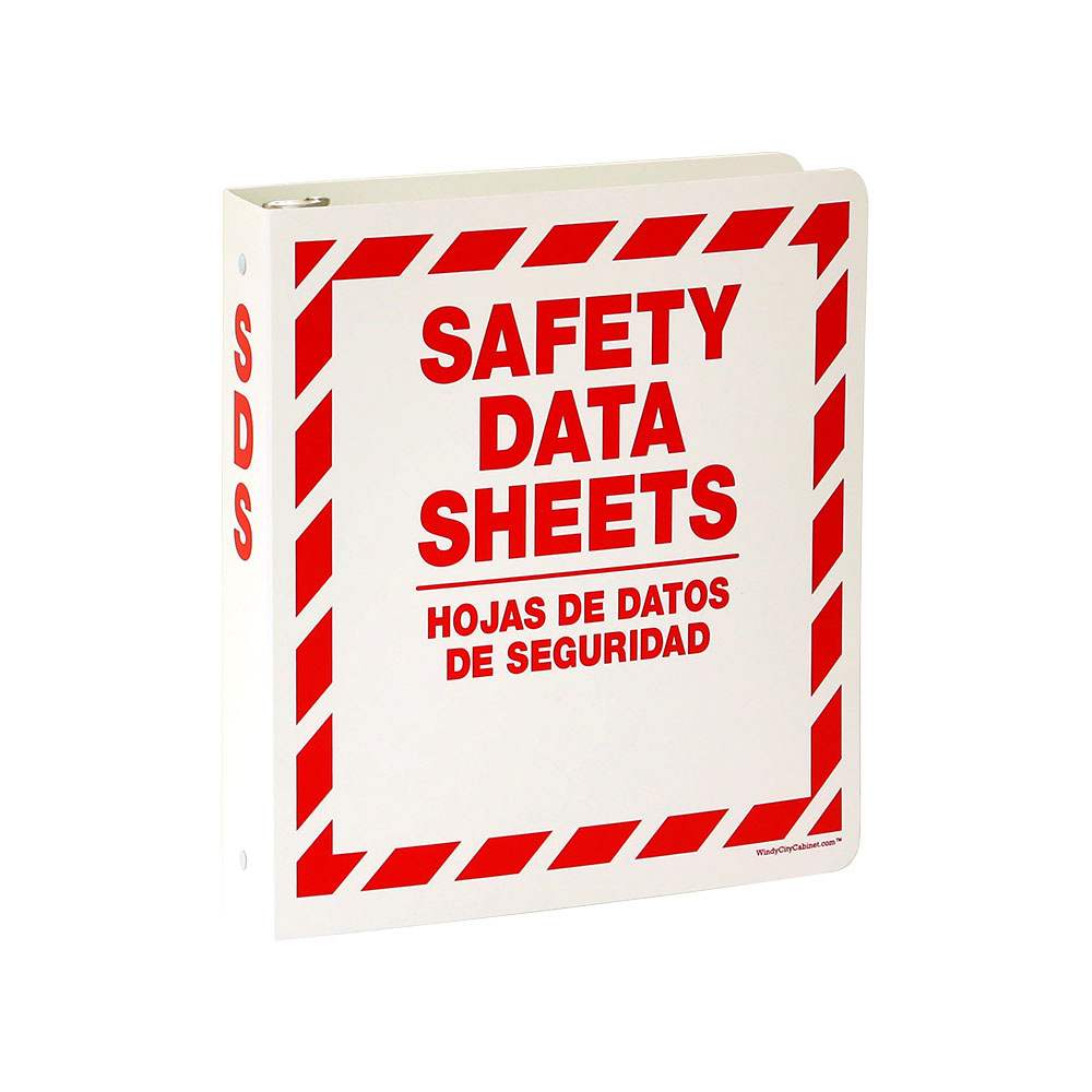 Safety Data Sheets (Sds) 3 Ring Binder – Windy City Cabinet for Printable Msds Binder Cover Sheet Free