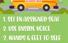 School Bus Safety Free Printable inside Free Bus Safety Printables