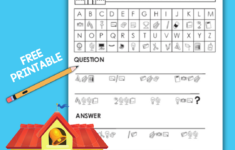 School Cryptogram Puzzle Free Printable – Growing Play for Cryptograms Printable Free Puzzles