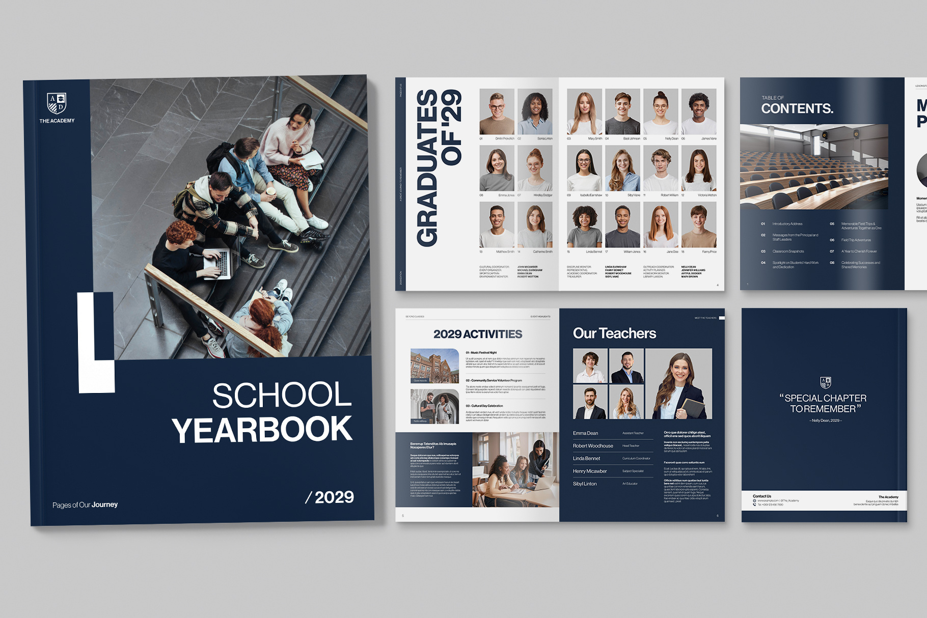 School Yearbook Template - Brandpacks with Yearbook Templates Free Download