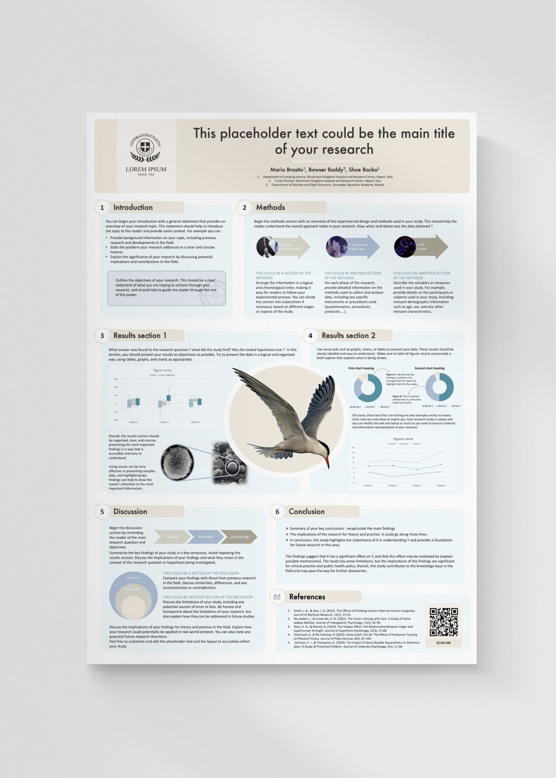 Scientific Poster Template | A0 Portrait Powerpoint For Conference with regard to A0 Portrait Poster Template Free Download