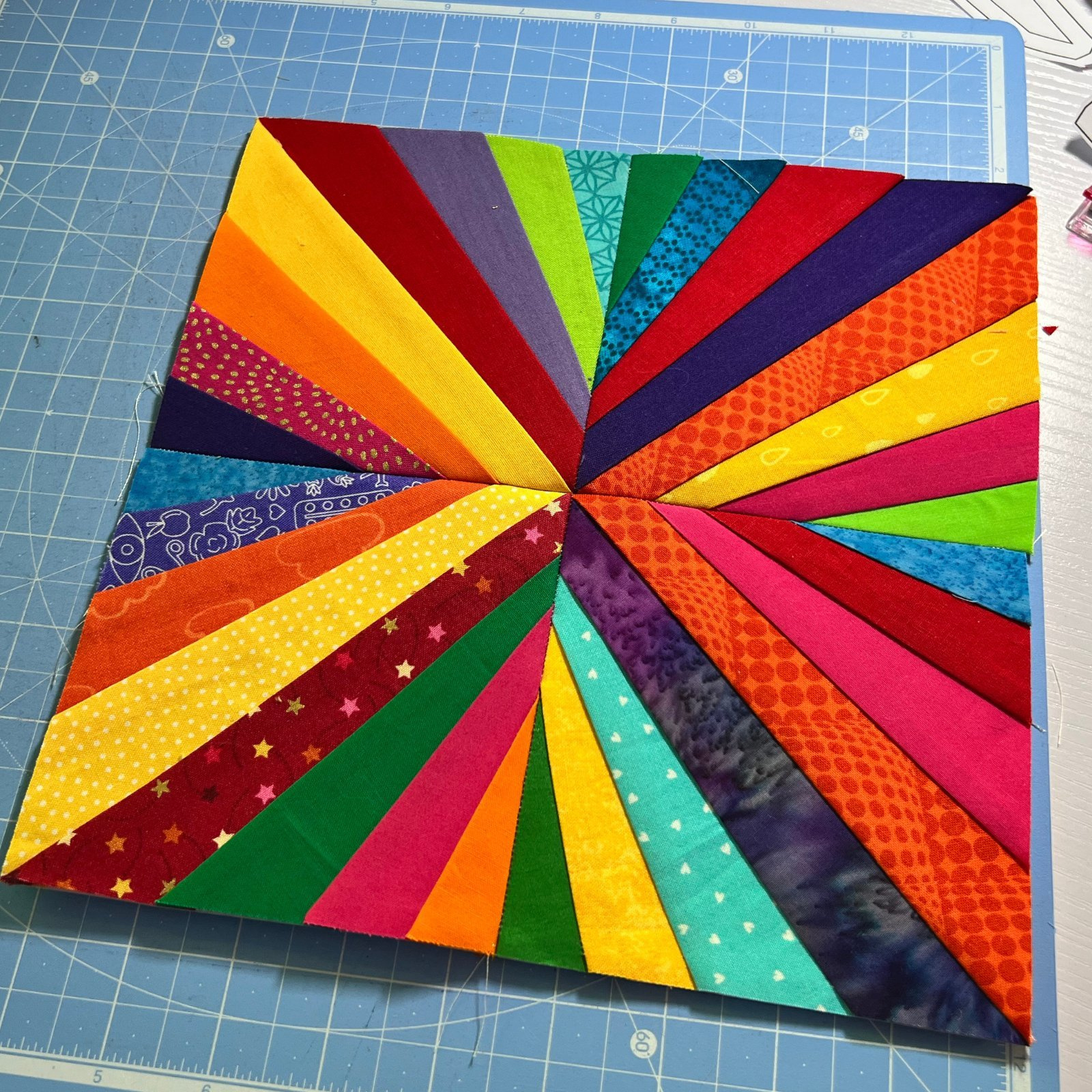 Scrap Burst Quilt Block - Free Foundation Paper Piecing Pattern inside Free Printable Paper Piecing Patterns For Quilting