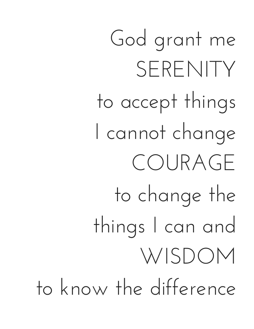 Serenity Prayer Printable - Hungry Happy Home pertaining to Free Serenity Prayer Printable