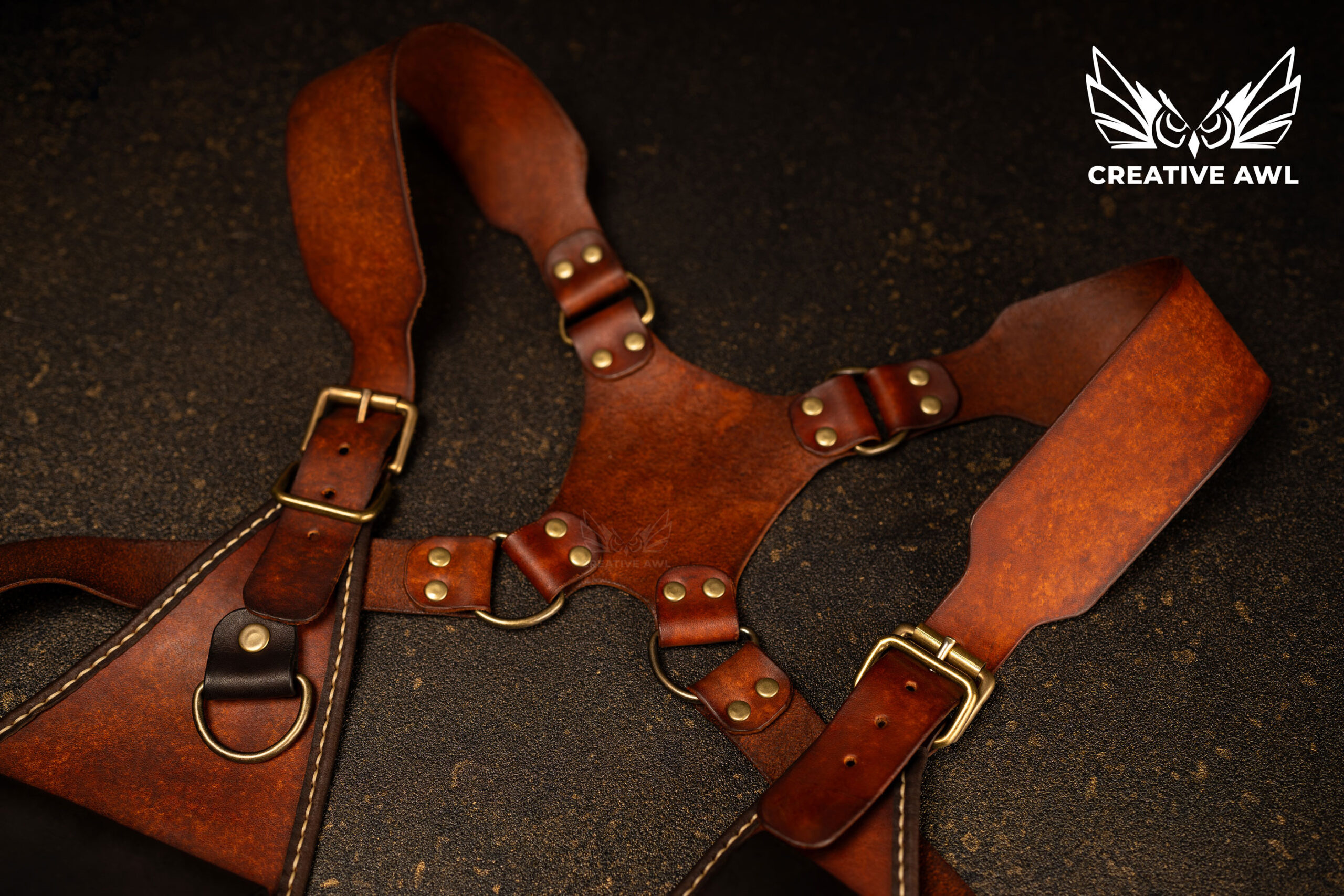 Shoulder Holster [Pdf &amp;amp; Dxf Pattern] - Creative Awl Studio in Free Printable Chest Holster Patterns