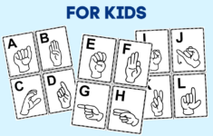 Sign Language Alphabet Book For Kids (Free Printable) – The with regard to Free Sign Language Printables