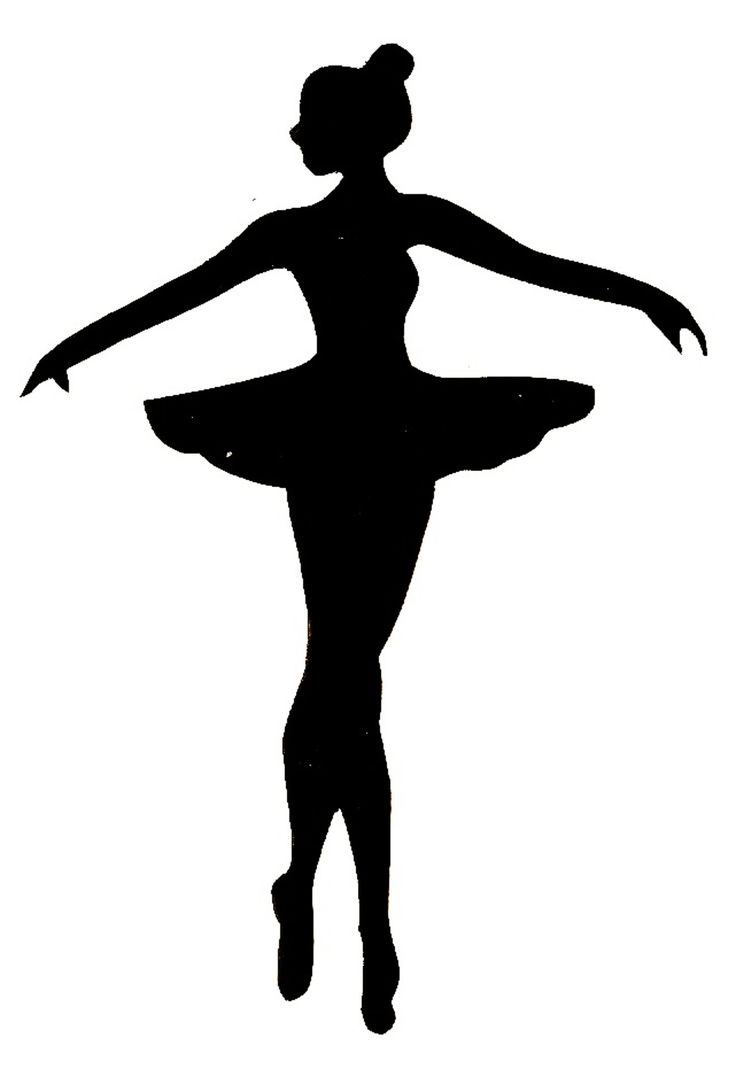 Silhouette Ballerina Clipart #2459773 throughout Free Printable Ballerina Silhouette Template