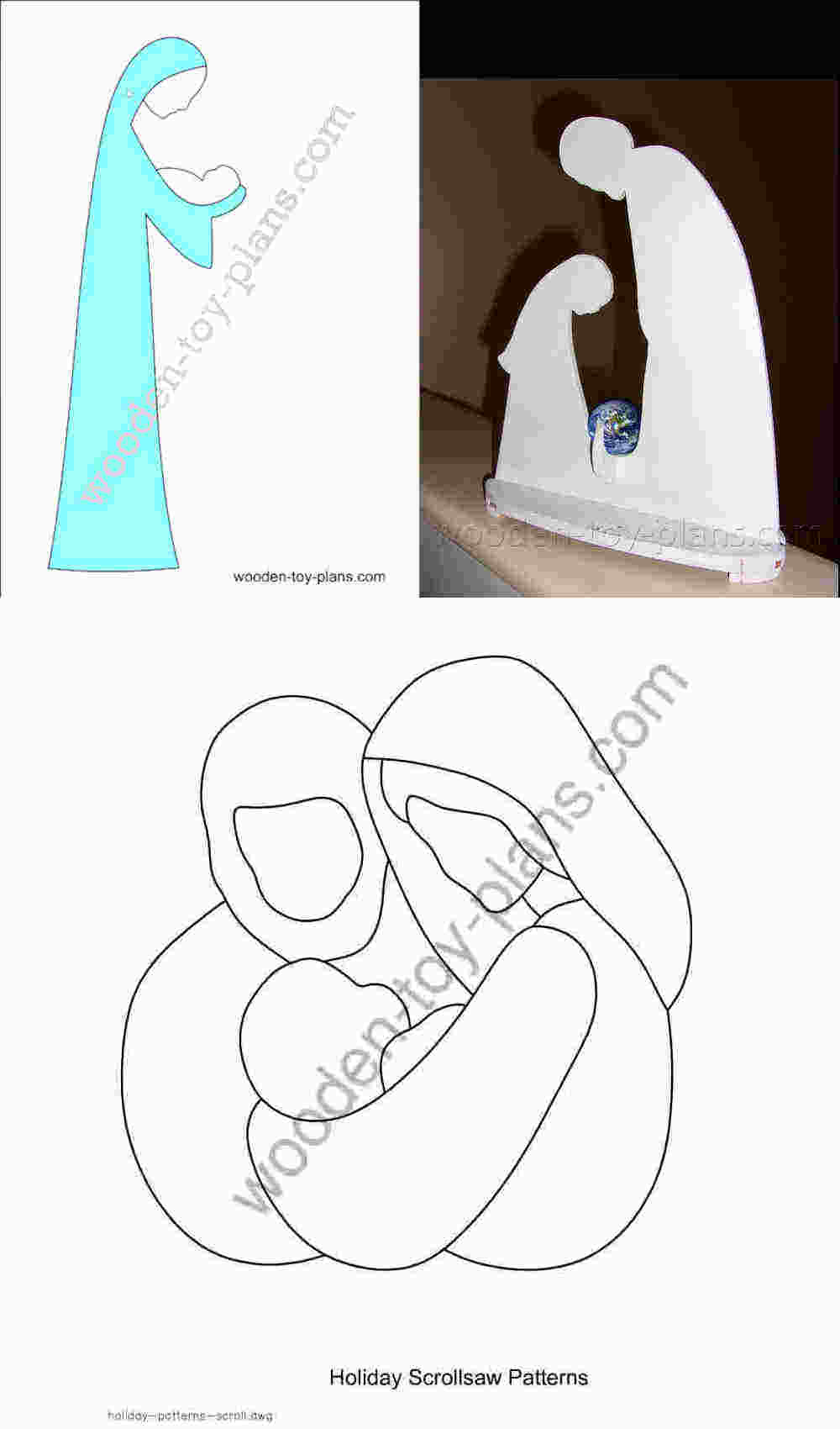 Simple Christmas Scroll Saw Patterns Free Printable For Beginners throughout Free Printable Intarsia Patterns To Print