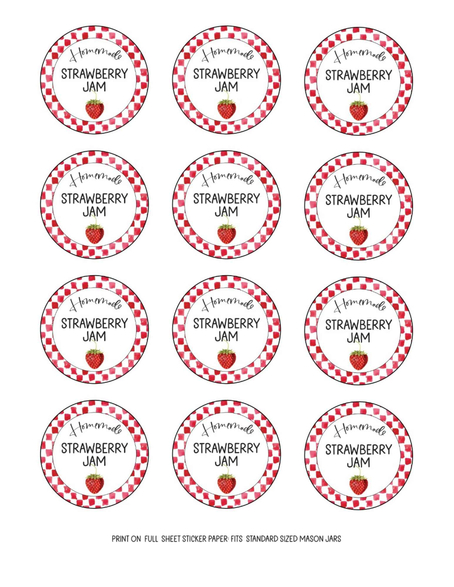 Simply Pretty Jam Jar Labels (Free Printable In 4 Styles) intended for Free Printable Jam Labels
