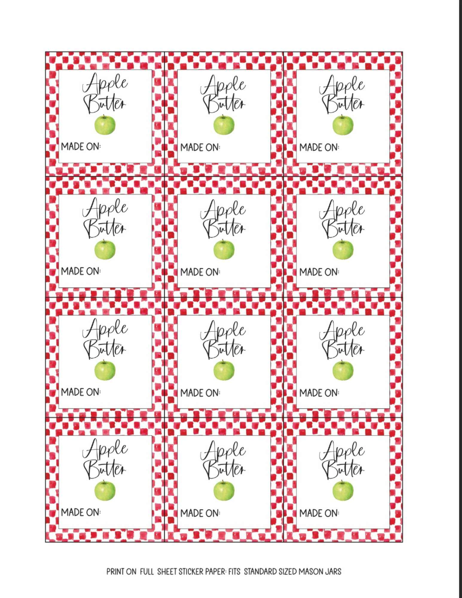 Simply Pretty Jam Jar Labels (Free Printable In 4 Styles) with regard to Free Printable Jam Labels