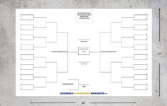 Single Elimination Reusable Dry Erase 32-Team Tournament Bracket in Free Printable Wrestling Tournament Bracket 32 Person 8 Places