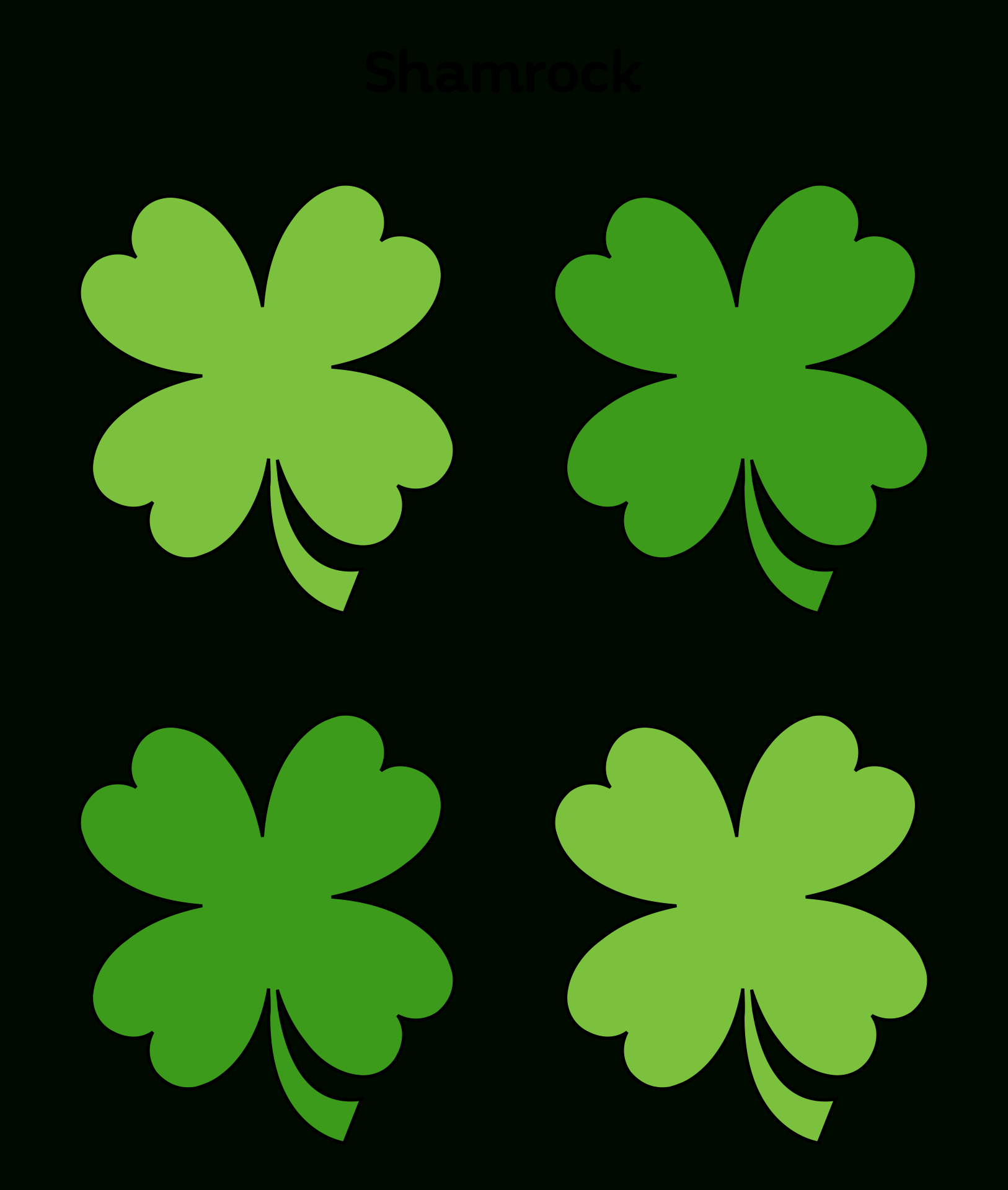 Small Shamrock Stencil Save The Date Calendar Cookie Stencil Set in Free Printable Cookie Stencil Templates