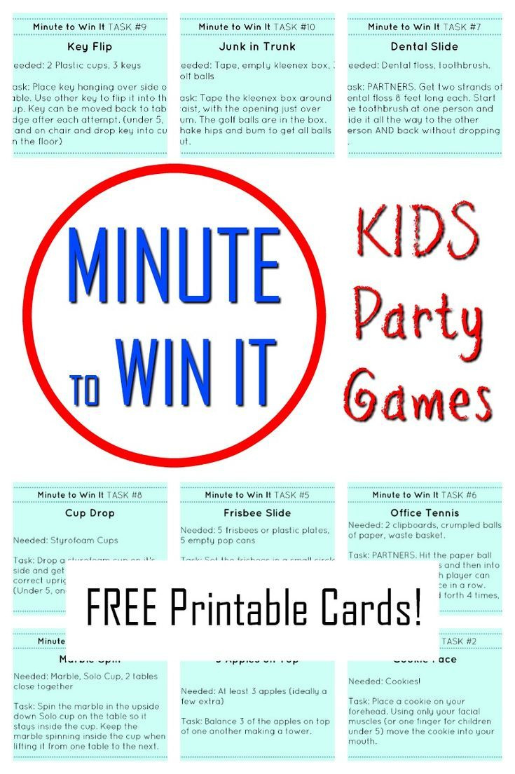 Spectacular Minute To Win It Games For Families! - How Wee Learn pertaining to Free Minute To Win It Printables