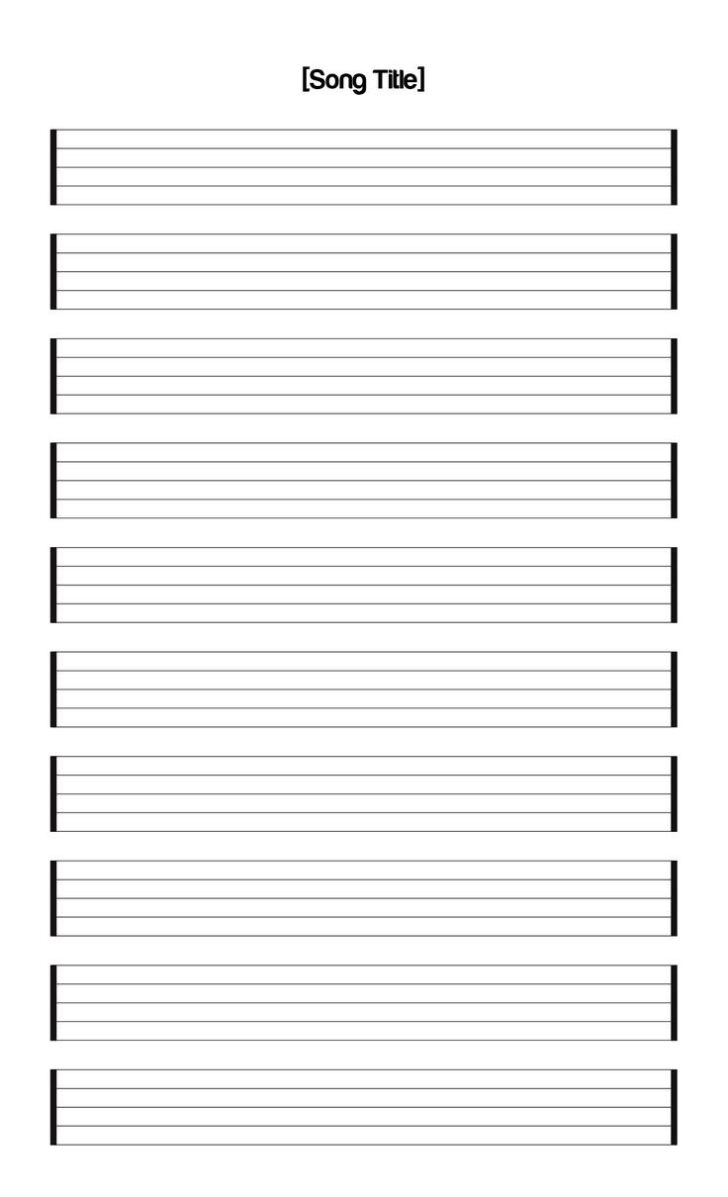Free Printable Staff