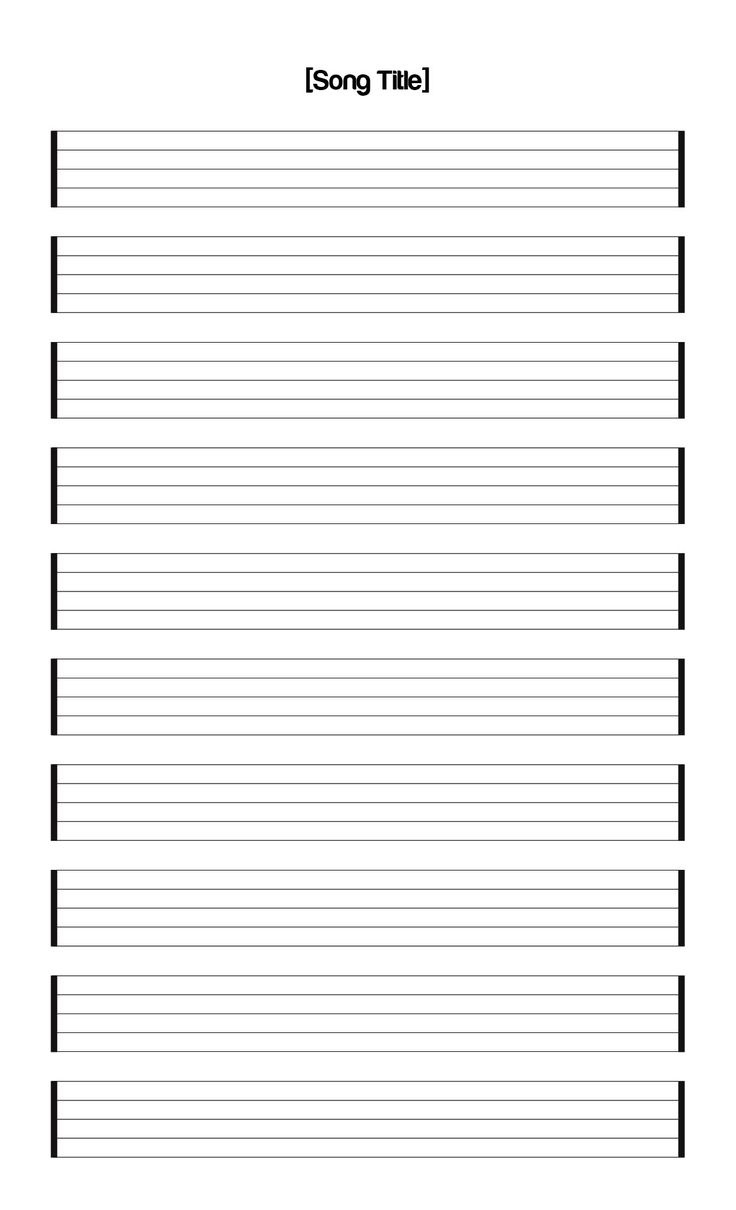 Staff Paper Blank Sheet Music - 10 Free Pdf Printables | Printablee with regard to Free Printable Staff