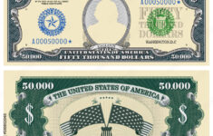 Stock-Vektorgrafik „Fictional Template Obverse And Reverse Of Us throughout Printable Million Dollar Bill