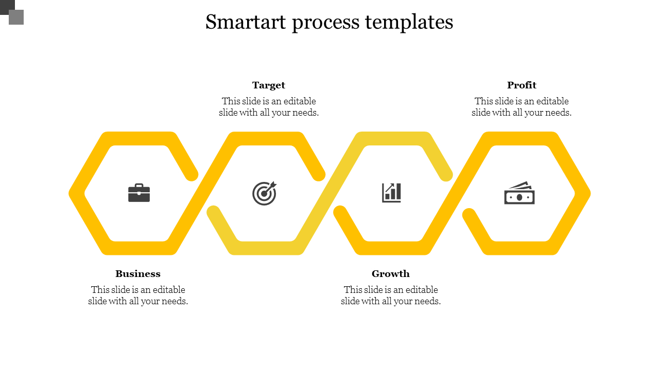 Stunning Smartart Process Templates Presentation Slide regarding Free Powerpoint Smartart Process Templates