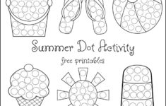Summer Dot Activity {Free Printables} - The Resourceful Mama pertaining to Do a Dot Free Printables Summer