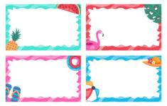 Summer Name Tags For Cubbies with Free Printable Cubby Tags