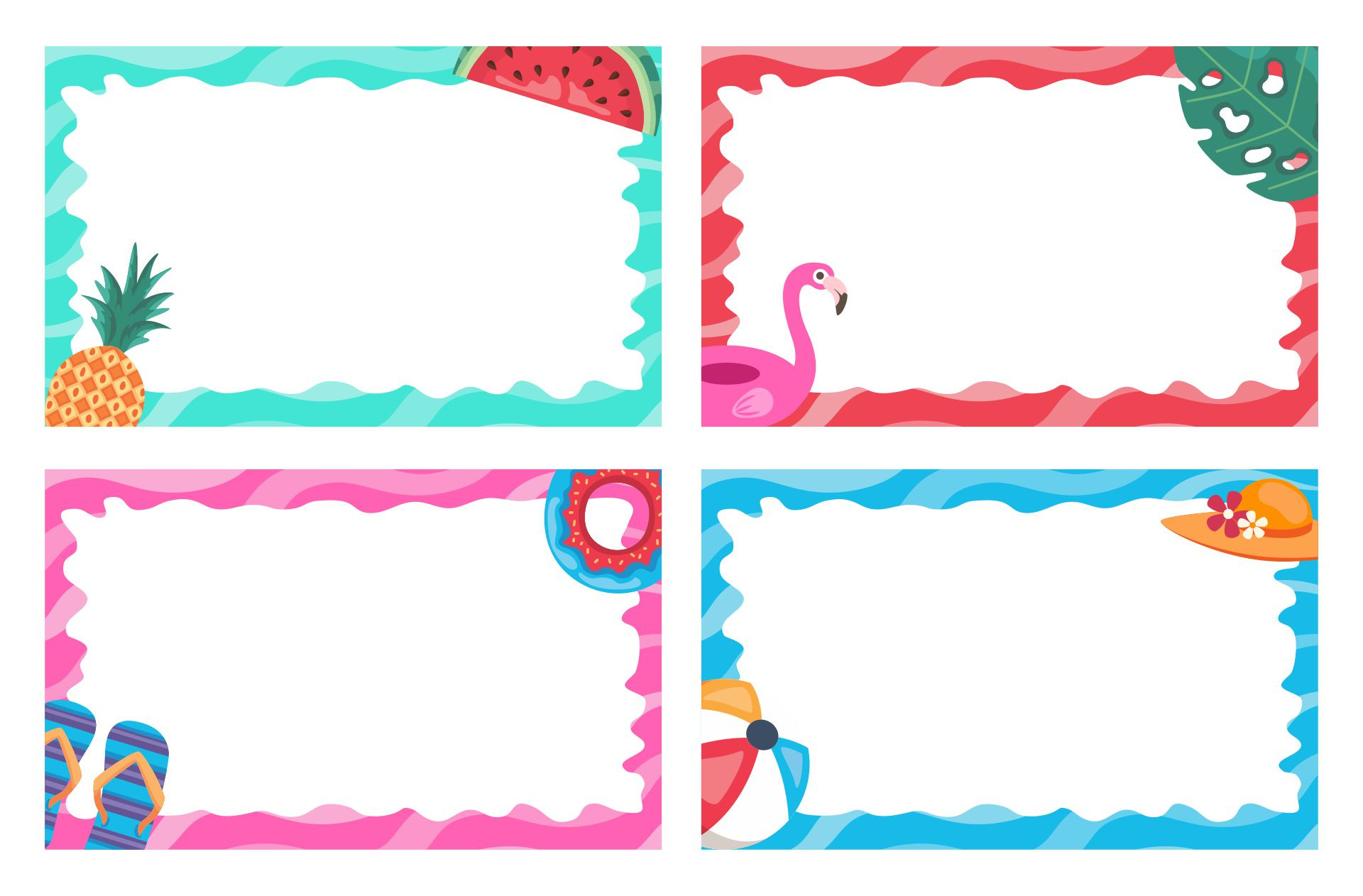 Summer Name Tags For Cubbies with Free Printable Cubby Tags