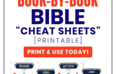 Sunday School Lesson Ideas: One-Page Printables For Each Book In throughout Books of the Bible at a Glance Free Printable