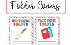 Take Home Folder Covers, Student Homework Folder, Homework Folder regarding Free Printable Homework Folder Cover