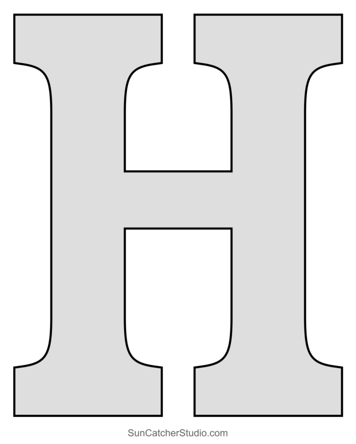 Free Printable Block Letters Template