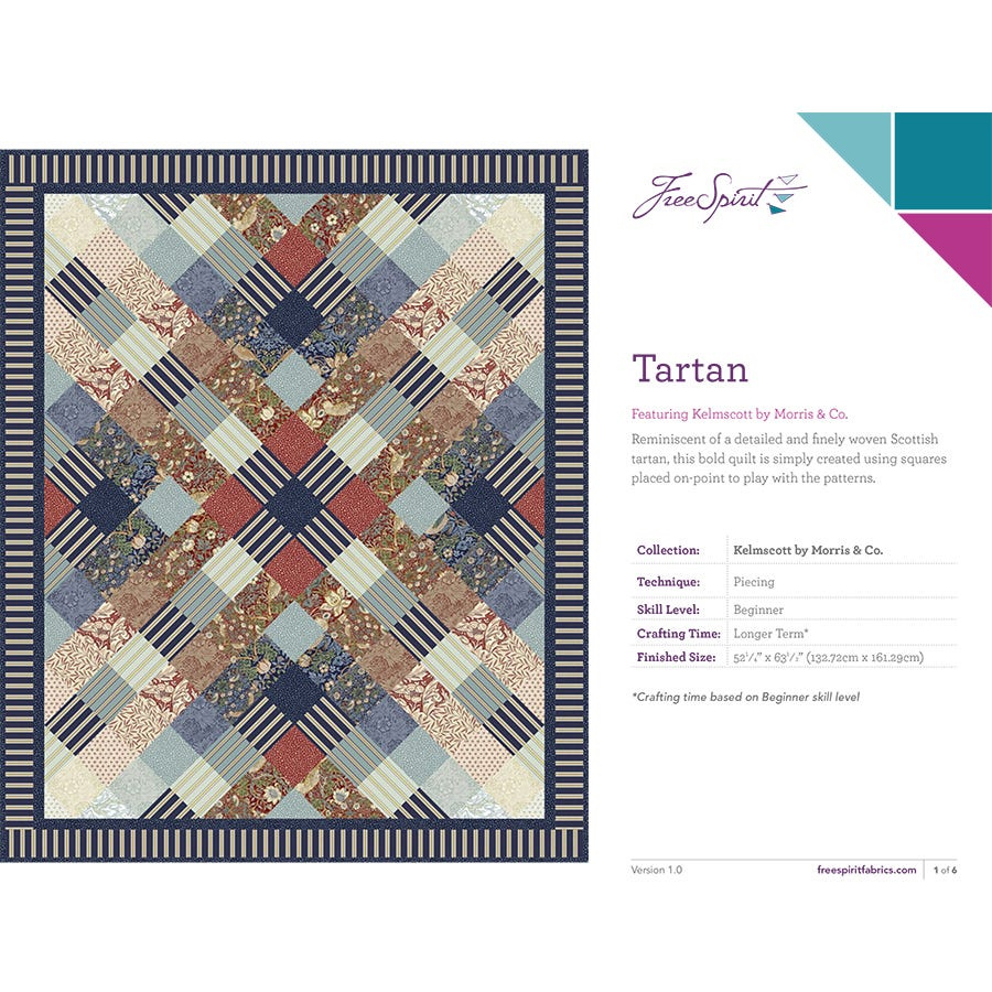 Tartan Quilt Pattern | Free Pdflucy A. Fazely For Free Spirit with Free Printable Scottish Quilt Patterns