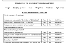 Tb Screening Questionnaire Form - Fill Online, Printable, Fillable in Free Printable Tb Forms