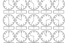 Teaching Time – Free Telling Time Worksheets with regard to Free Printable Analog Clock