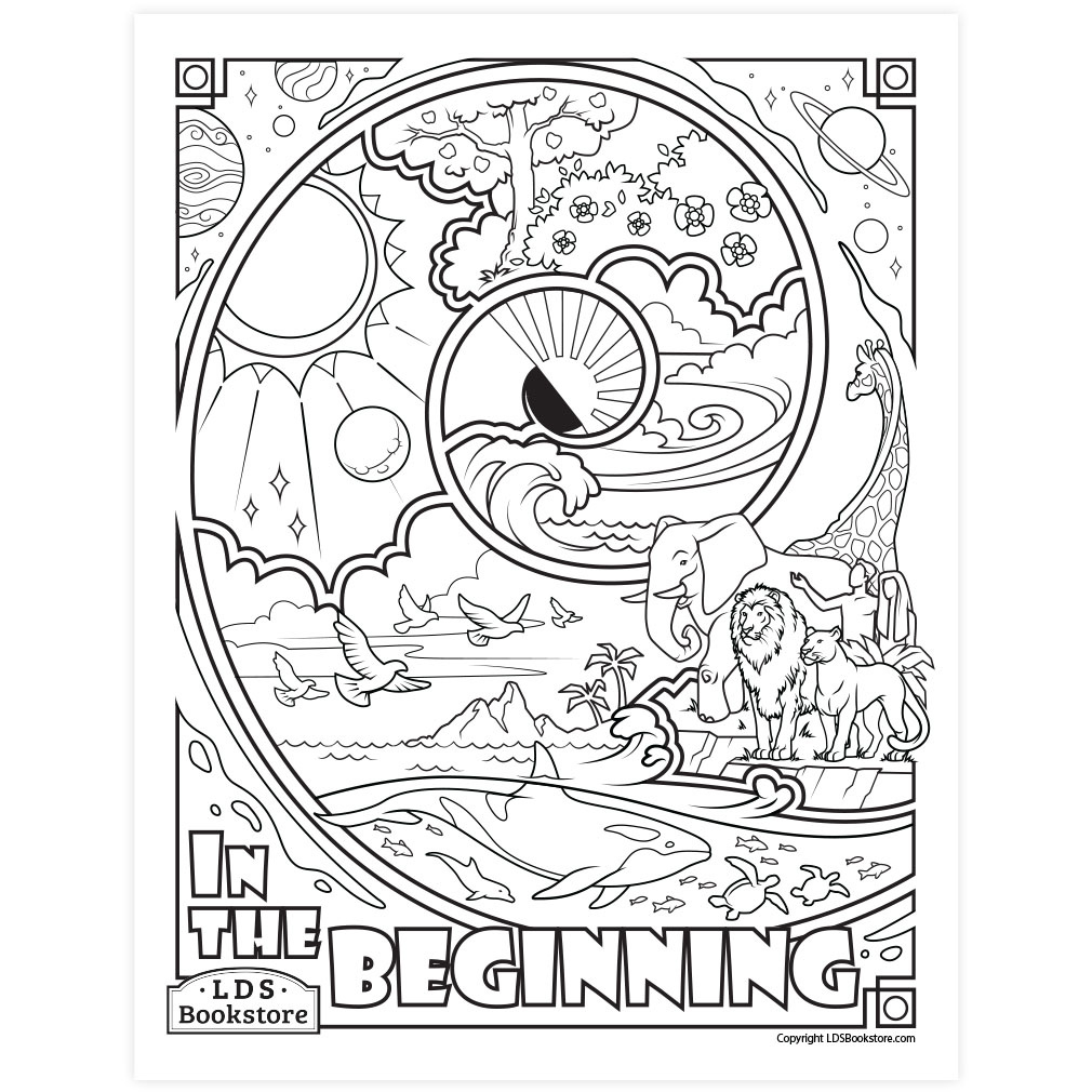 The Creation Coloring Page - Printable throughout Creation Free Printables