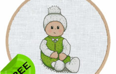 The Free Printable Pdf Cross-Stitch Pattern “Baby Winter” In within Free Printable Baby Cross Stitch Patterns