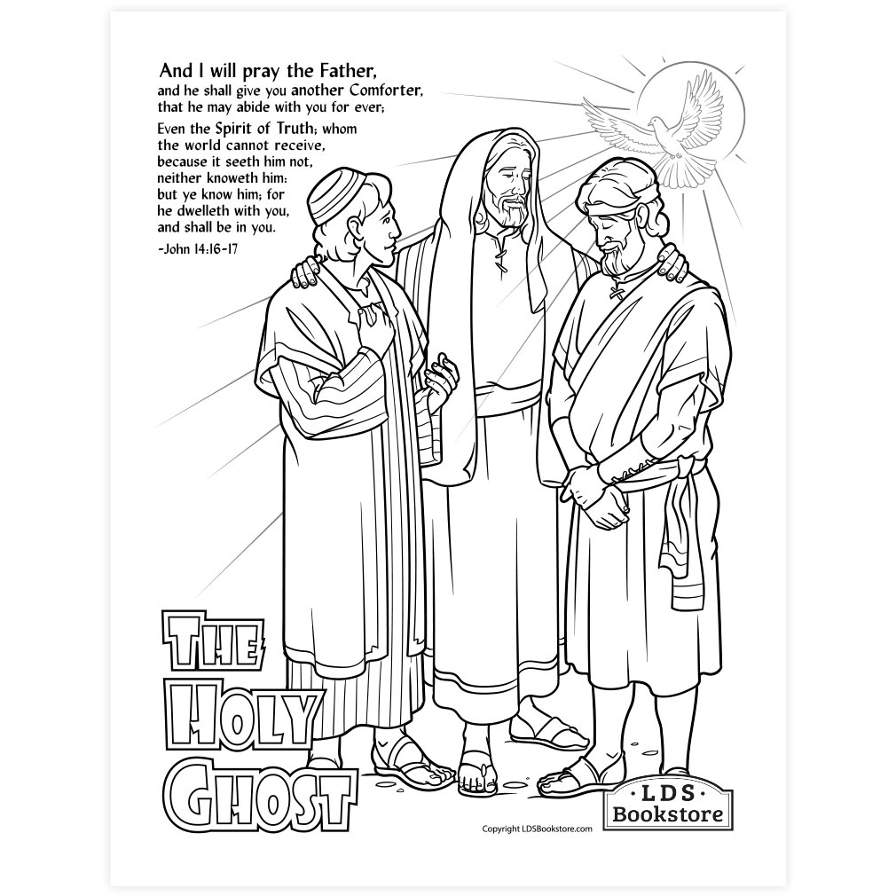 The Holy Ghost As A Comforter Coloring Page - Printable for Free Printable Holy Spirit Coloring Pages