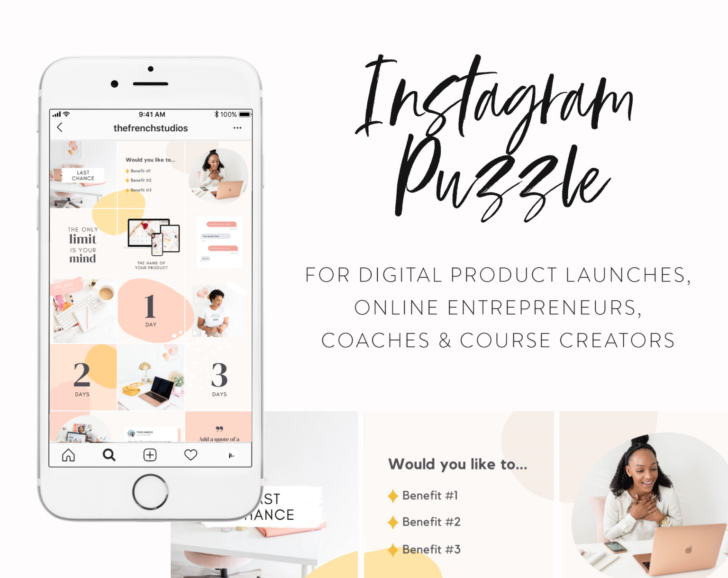 Free Instagram Puzzle Template Canva