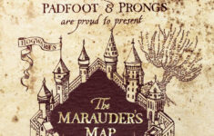 The Marauder'S Map – Cover Design From The Marauder'S Map – Minalima in Marauders Map Printable