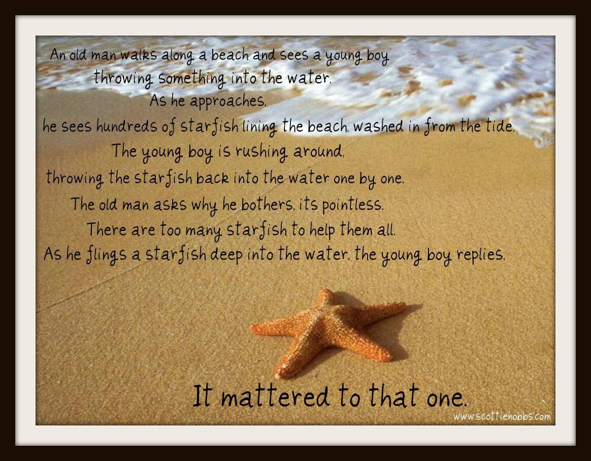 The Starfish Story – Apostolic Momma for Free Printable Starfish Story
