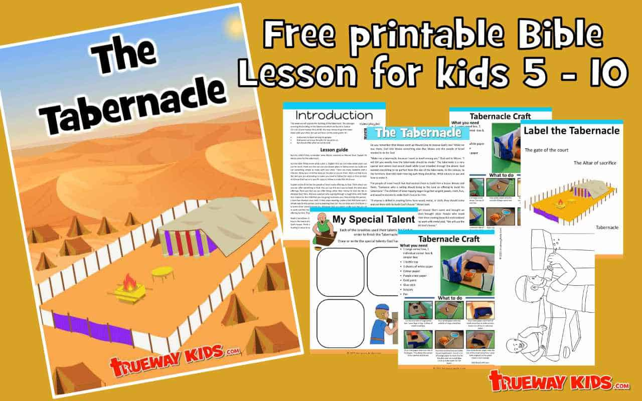 The Tabernacle (5-10 Year Old Bible Lesson Pack) - Trueway Kids with regard to Free Printable Tabernacle Worksheets